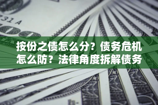 北京按份之债怎么分？债务危机怎么防？法律角度拆解债务分配与风险自保指南